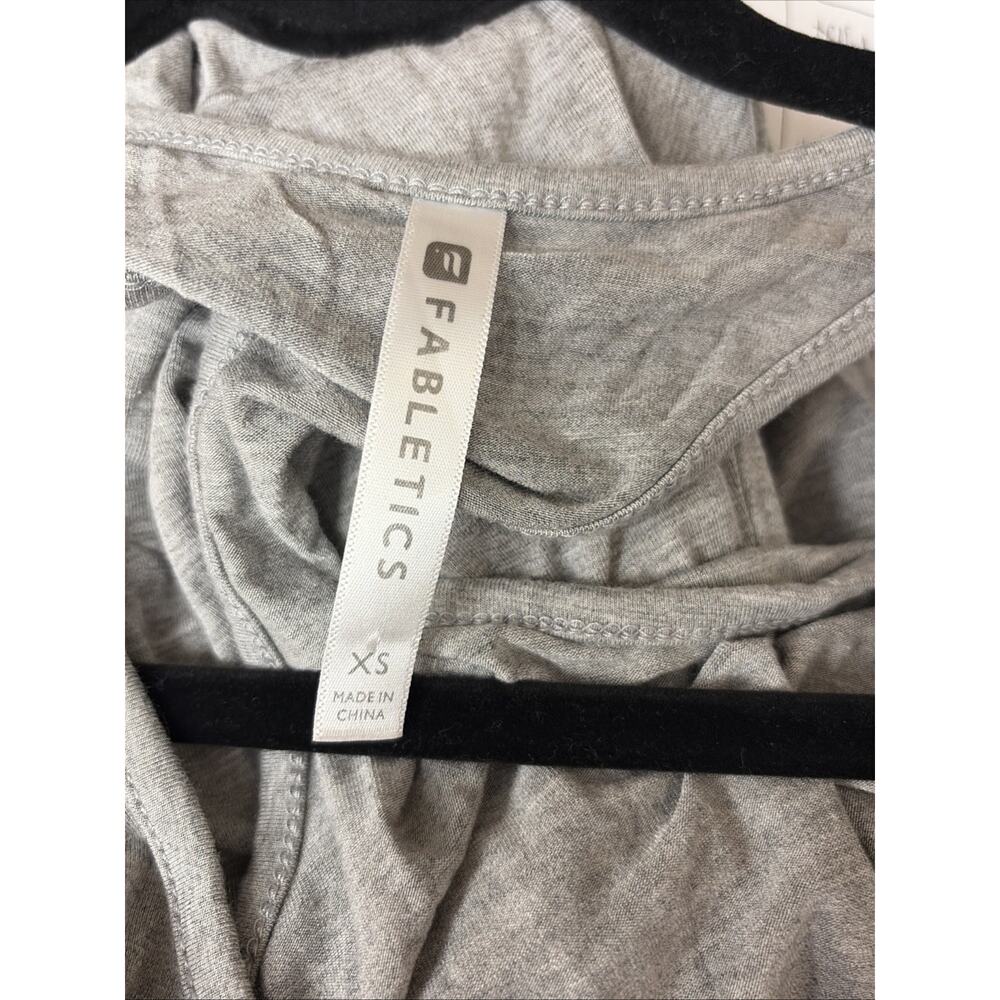 Fabletics Gray Heathered Tank Maxi Dress XS Racerback Casual Long - Picture 7 of 8